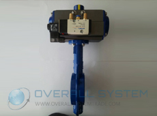 Butterfly valve c/w pneumatic actuator Double or Single
